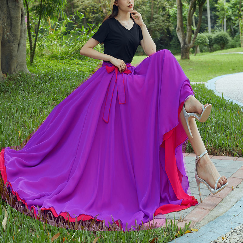 6 pieces of purple 100D + bright red 100D
