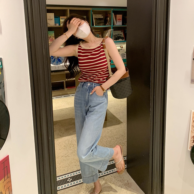 テンセルデニムパンツ レディース ゆったりストレート 夏用 九分丈 薄手 ハイウエスト ワイドレッグ 着痩せ効果 アイスシルクパンツ|undefined