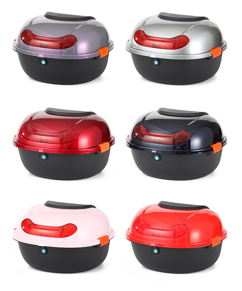 Electric Vehicle Trunk Yadea Aima Tailg Universal National Standard Small Turtle Electric Scooter Medium-Sized Storage Box Tail Box