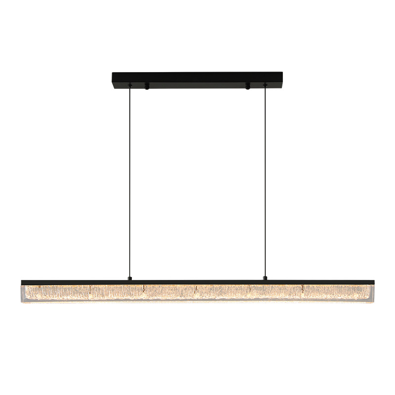 Lámpara del restaurante italiano minimalista cristal de hielo superior grieta 2026 nueva lámpara de barra Zhongshan luminaria 686L