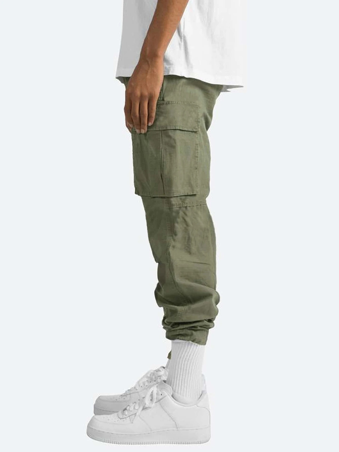 Pantalons décontractés pour hommes, nouveaux vêtements de travail d'été pour hommes avec cordon de serrage, pantalons décontractés multi-poches_voghion.com