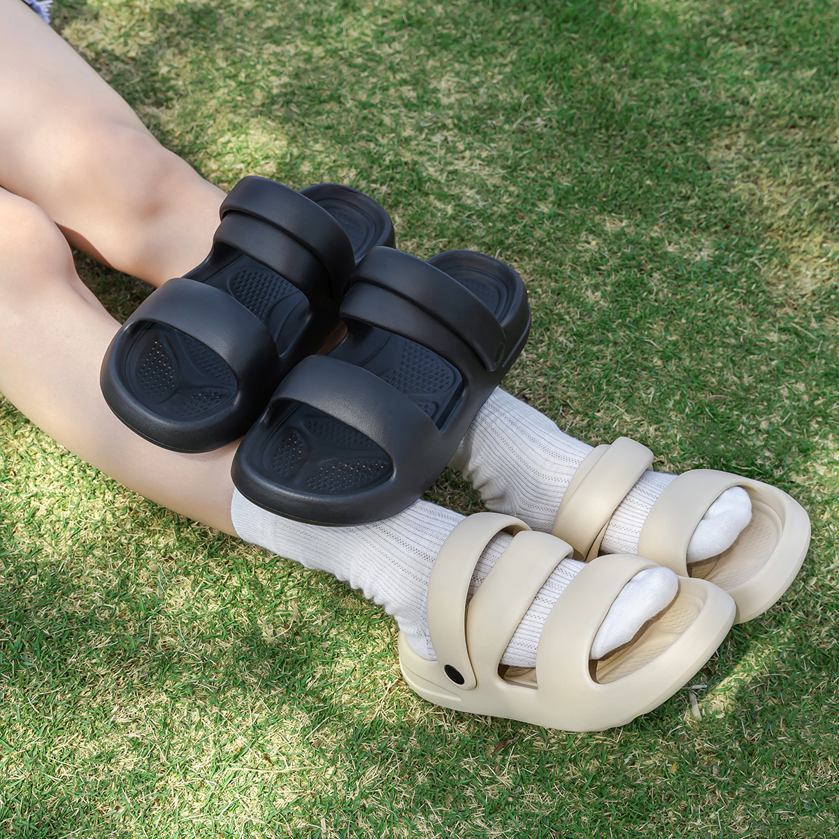 Lida Nai men's summer outdoor slip-on EVA outdoor sandals with anti-slip and comfortable feel, 2025 new model for women