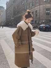 羊羔毛派克服外套女2022冬季新款韓版修身顯瘦氣質加厚保暖棉服女