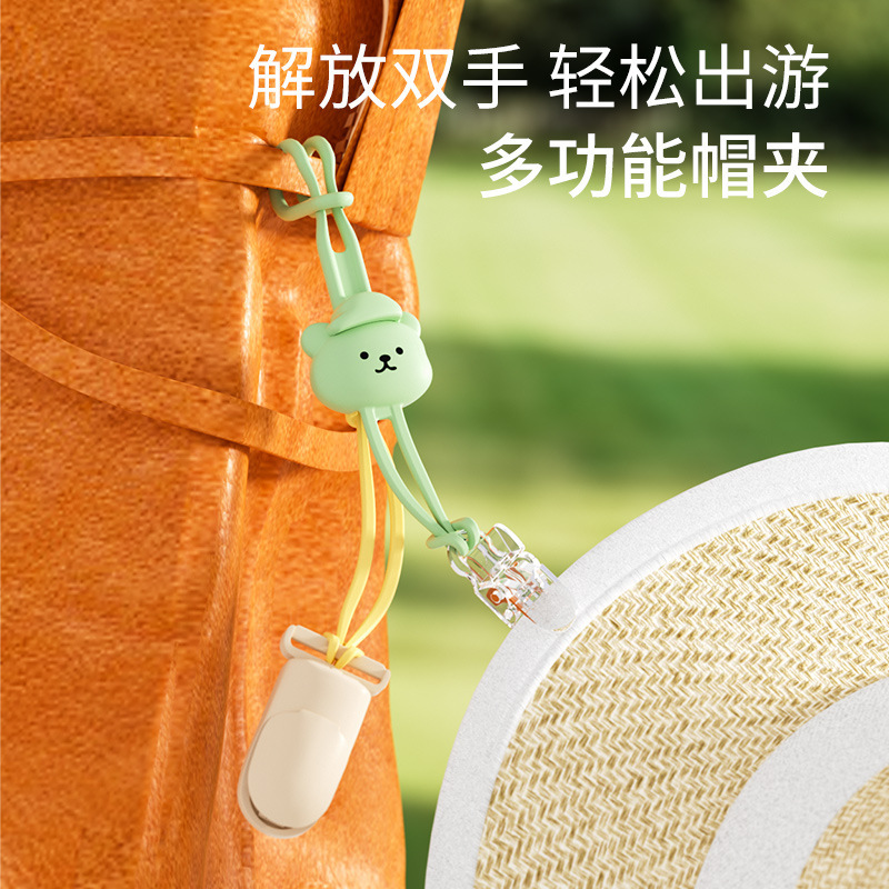 Clip de sombrero portátil sombrero artefacto de viaje sombrero almacenamiento anti-perder clips sombrero de sol mochila gancho colgante de silicona