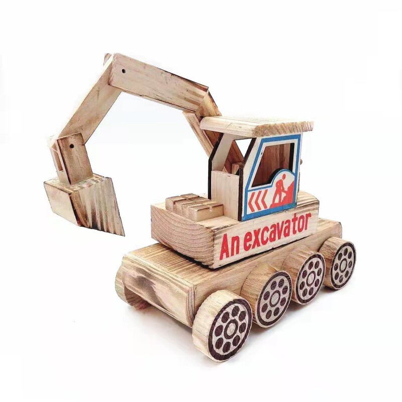 Factory Direct Sales Children's Wooden Toy Car, New Large Wooden Excavator Model for Tourist Attractions and Street Stalls Factory Direct Sales Children's Wooden Toy Car, New Large Wooden Excavator Model for Tourist Attractions and Street Stalls
