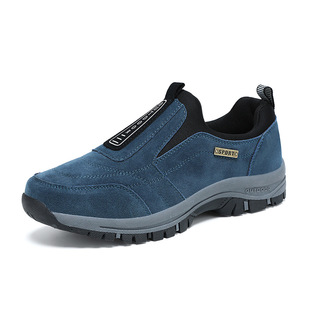Old Man Walking Shoes 2025 New Outdoor Casual sneaker Slip-on Dad Shoes Men's plus size Mountaineering Shoes