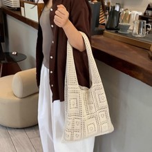 大容量针织包原创日系粗针织毛线编织女包 秋冬新韩国手提包手拎
