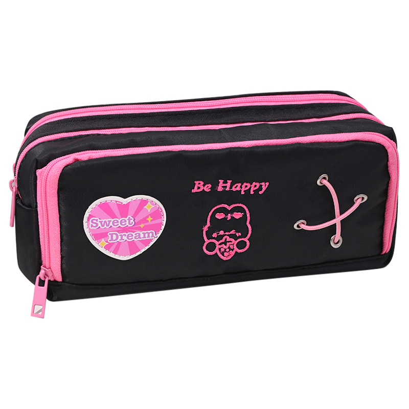 2024 inicio escuela temporada gran capacidad lápiz estudiantes americano papelería caja portátil clasificación bolsa niñas lápiz caja al por mayor