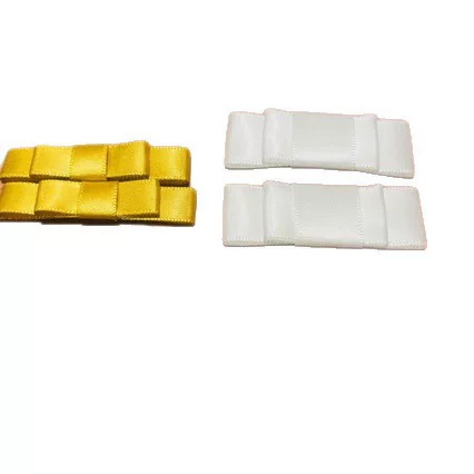 Ribbon, satin ribbon, gold-colored handmade bow, shoe gift box, clothing accessories, double-sided single-strand bow, gold-edged polyester ribbon