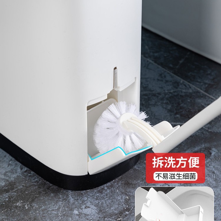 Basura del inodoro con cubierta, inodoro de hendidura estrecha, inodoro de hendidura antiolor doméstico, cepillo de inodoro, basura integrada