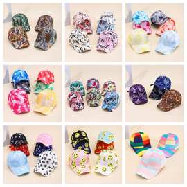 帽子春夏男女街头时尚潮牌涂鸦扎染棒球帽韩版鸭舌帽休闲情侣遮阳