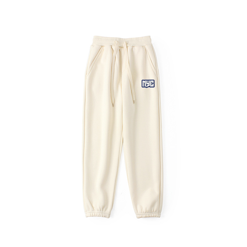 Pantalones de invierno para niños estilo coreano nuevos Pantalones deportivos engrosados para niños medianos y grandes pantalones de niñas calientes forrados de lana al por mayor