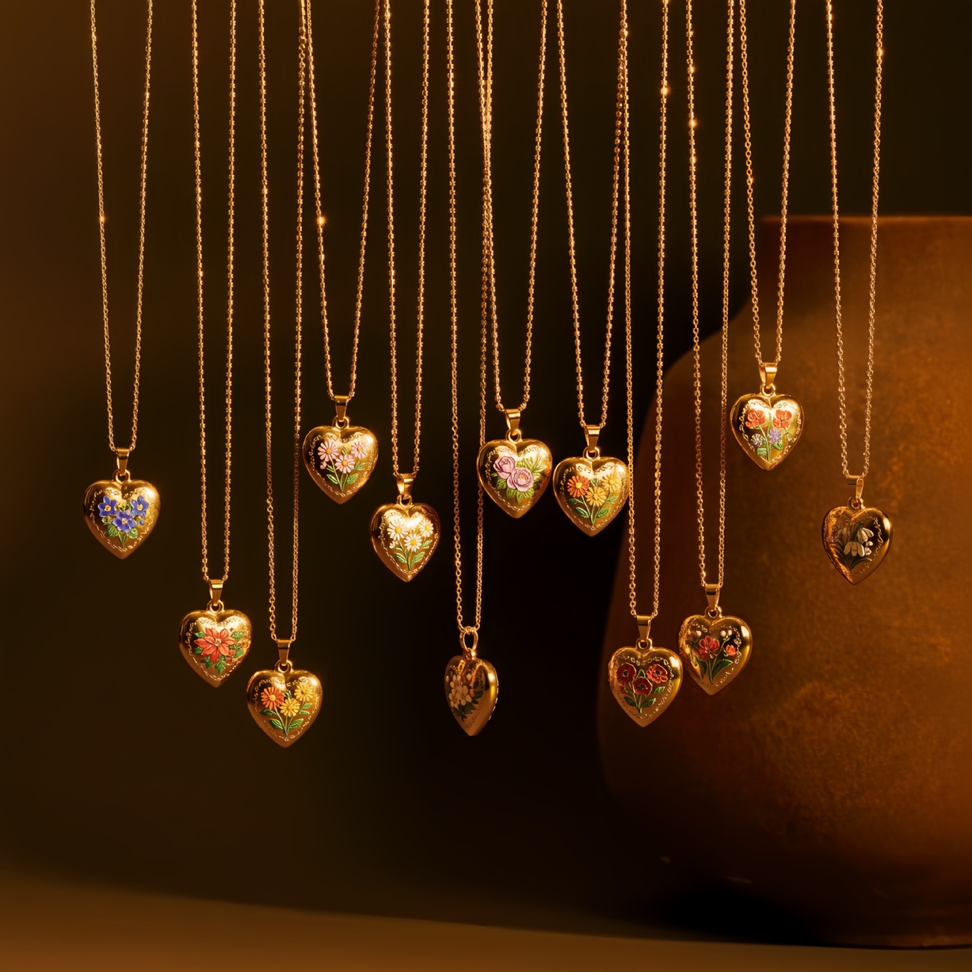 (Cross-border trading), foldable small sophisticated design necklace, 12 month, flowered, European style