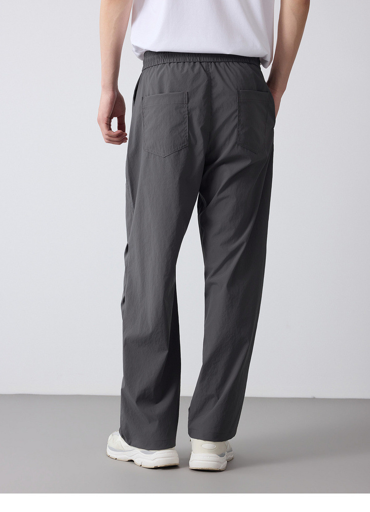 Quần jogger nam dáng rộng thùng thình phong cách thể thao thành phố, cạp chun — đen chi tiết 25
