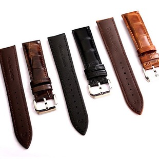 Watch Accessories Universal Soft Leather Strap Wear Resistant Waterproof Deodorant Leather Strap 15/17/23mm Retro
