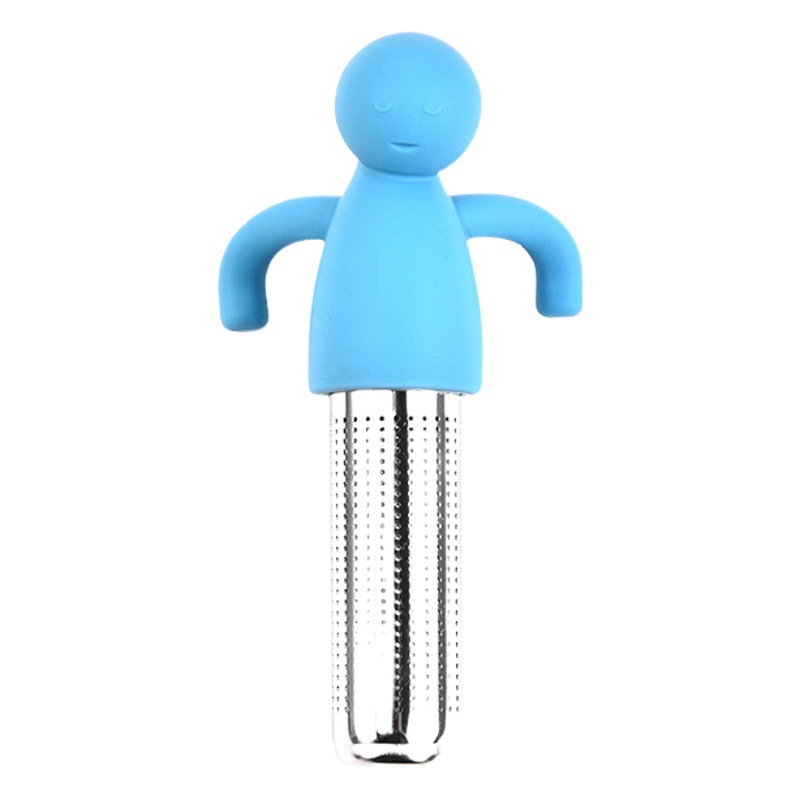 Nuevo filtro de té con forma humana fabricante de té de acero inoxidable colador de té creativo colador de té