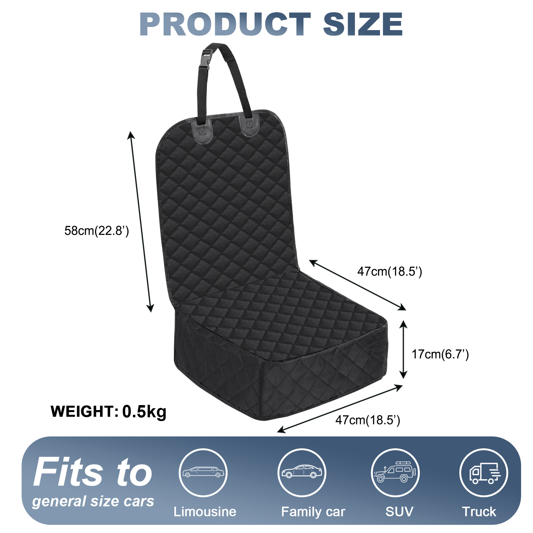 Impermeable para mascotas estera del coche cuatro estaciones universal mascota estera del coche sólido asiento trasero tronco coche control central nido