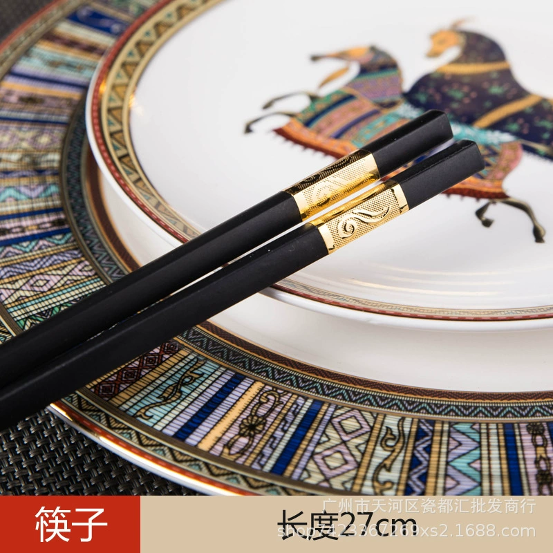 High-end ceramic tableware for hotel, set, 4 piece set