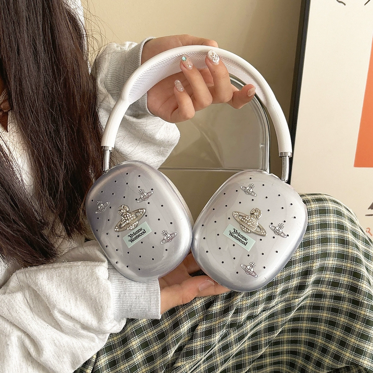 Apple AirPods Max Protective Cover-Polka Dot Queen Mother Apple AirPods Max Headphone Case