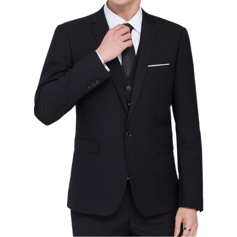 Nuevos productos genuinos traje de los hombres traje de negocios chaqueta traje de los hombres de estilo coreano estudiantes universitarios trabajan mejor hombre vestido equipo desgaste