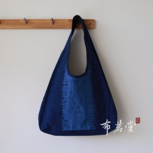 Cloth Yantang handmade tie-dyed monk bag cloth bag tie-dyed shoulder bag large capacity neutral style