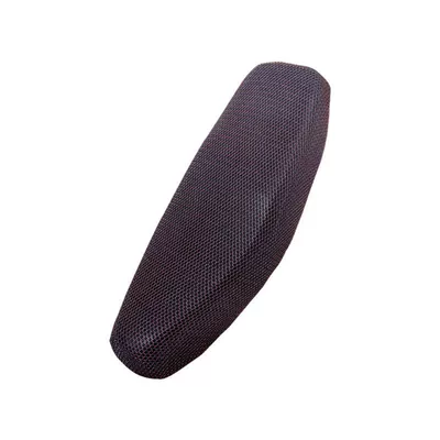 Motorcycle cushion: Honeycomb Mesh Ventilating Cushion Cover - red-and-black-intertwined-3xl