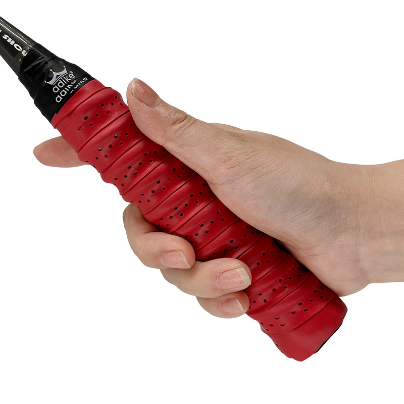 Cinta para empuñadura de raqueta de bádminton con refuerzo (quilla), nueva versión mejorada, absorbente, antideslizante, para tenis.