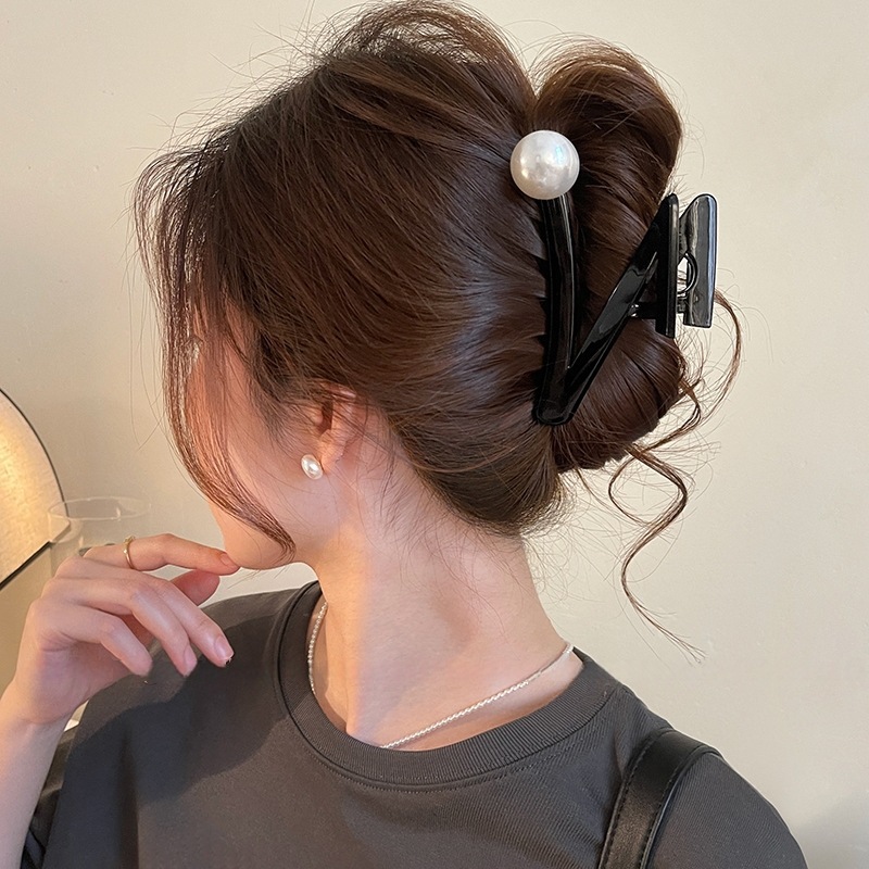 Z자형 비즈 브라이트 블랙 - 약 11cm