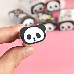 Tianzhu TE9094 Panda Slicing Eraser Cute Creative Stationery Learning Cartoon Student Eraser Farm Gift