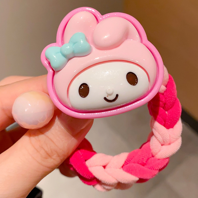 15#멜로디 땋은 머리끈 - 부드러운 고무 버전