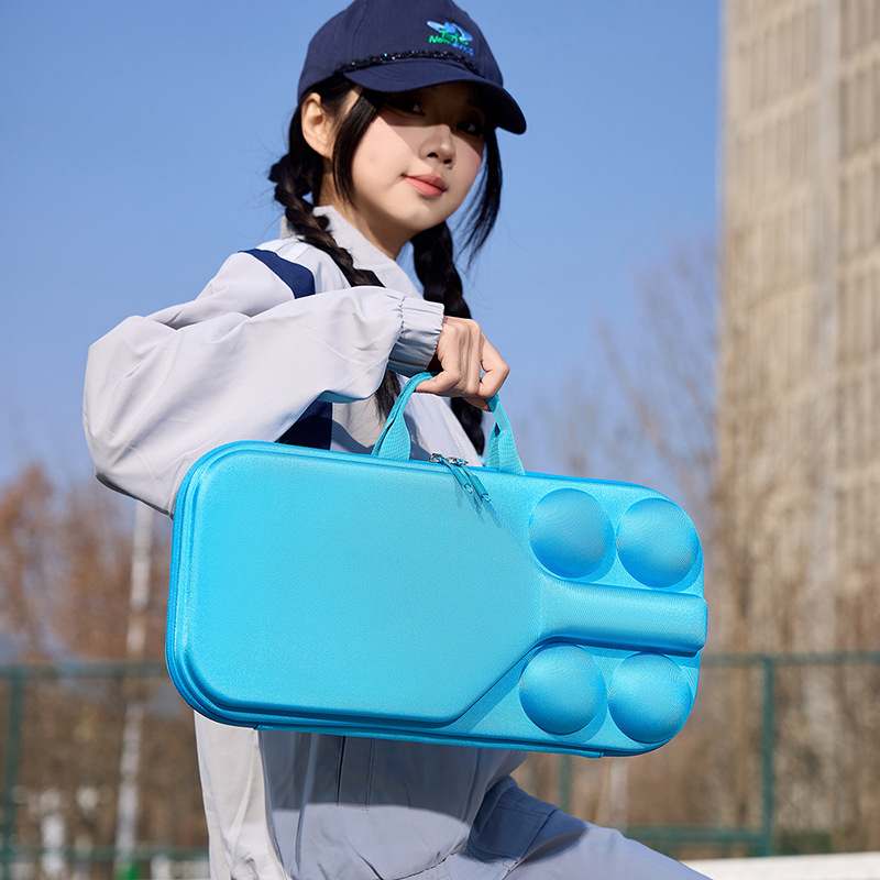 Waterproof and Wear-Resistant Portable Storage Bag with Logo Printing, Cross-Border Manufacturer Supplies Ready-Made Eva Pickleball Racket Storage Bag