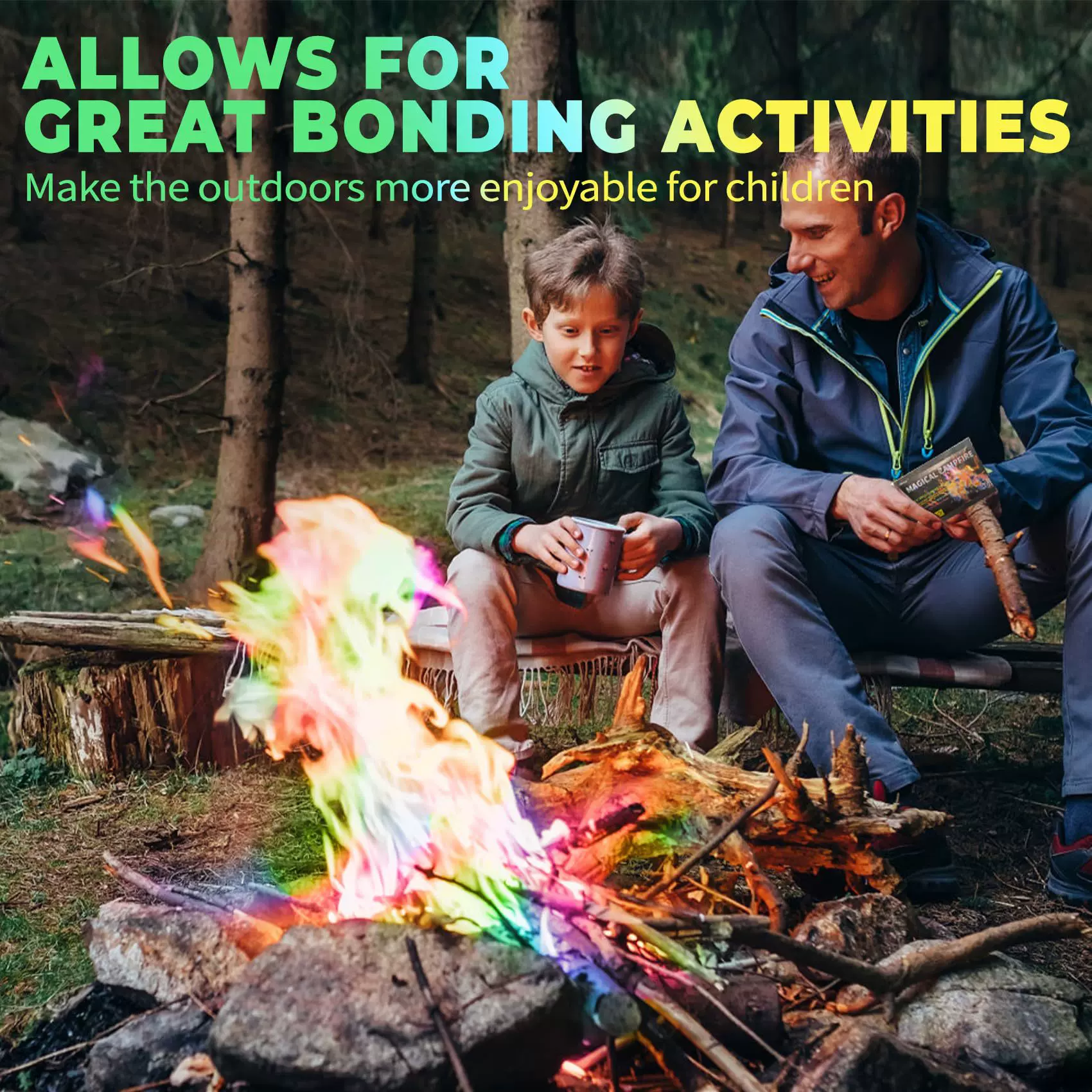 定制包装克重户外露营篝火魔法火焰粉彩色火焰粉magic fire彩色火