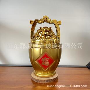 New Creative Spray-Painted Baked Flower Ready-Made One Barrel of Gin Bottle Empty Wine Bottle Can Be Used as an Ornament for Private Collection at a Discounted Price