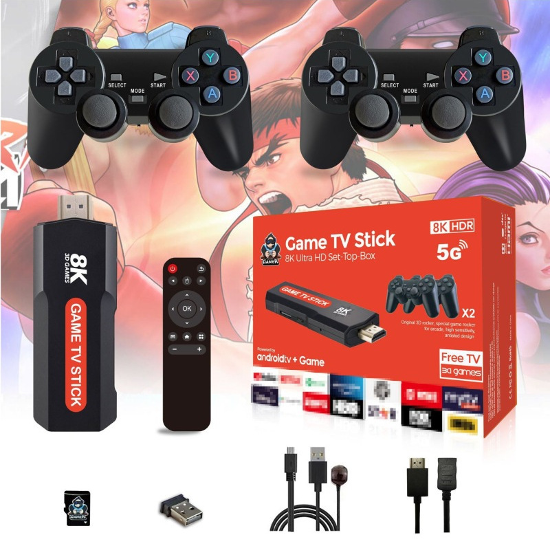 跨境X2-TV家用电视游戏掌机2.4G PS3无线手柄双人怀旧经典3d高清|undefined
