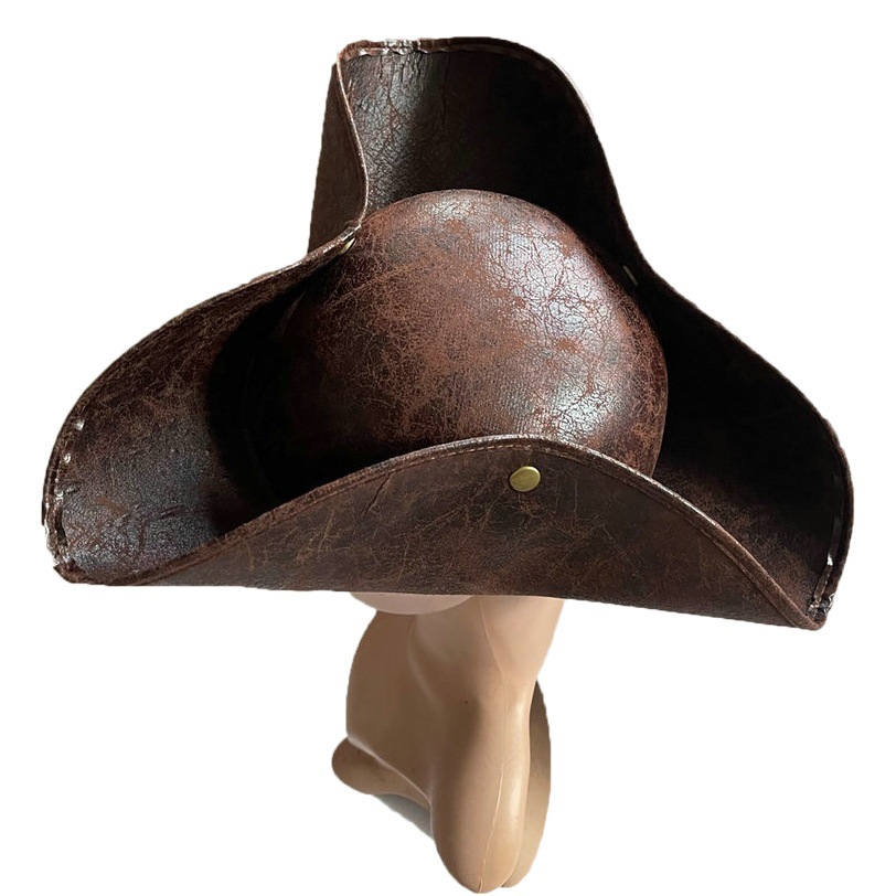 Fiesta de Halloween mascarada apoyos pirata del Caribe jexpelo capitán sombrero triángulo sombrero pañuelo en la cabeza