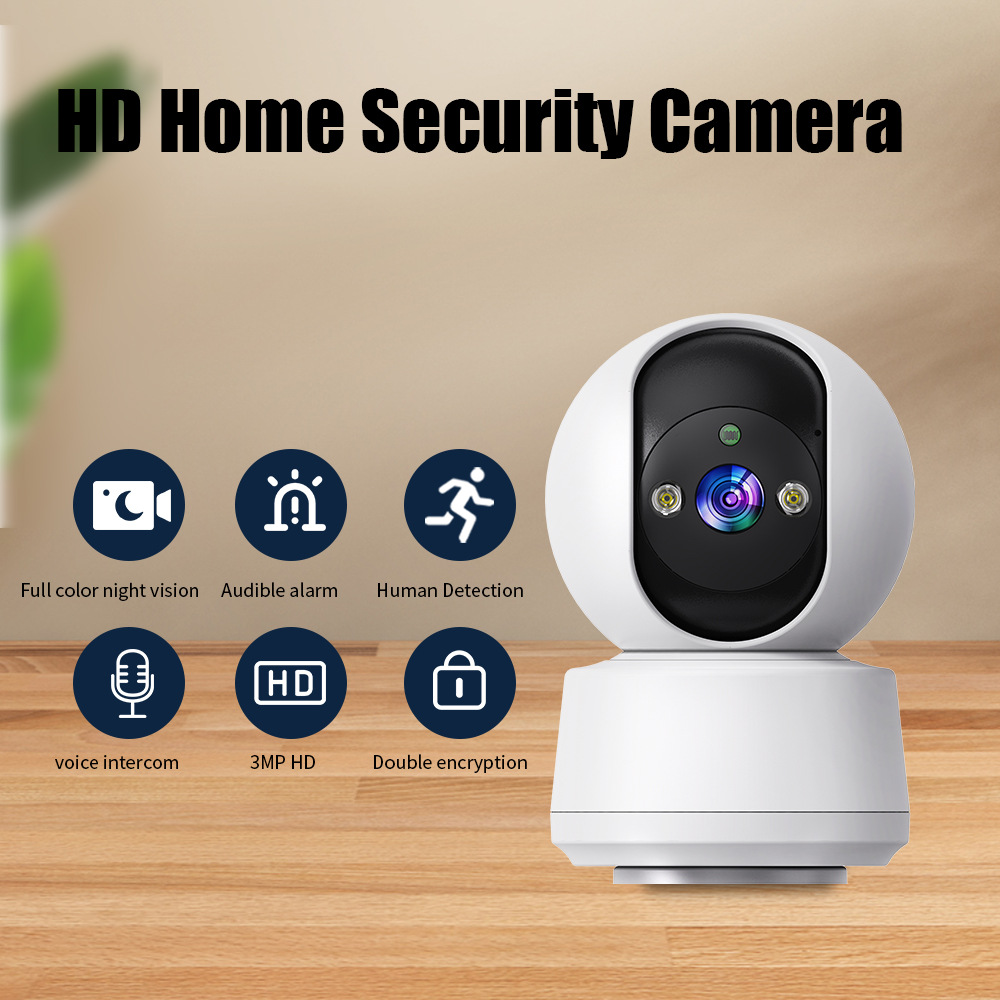 Cámara doméstica transfronteriza de fábrica WiFi monitor remoto de voz intercomunicación inteligente de cámara HD