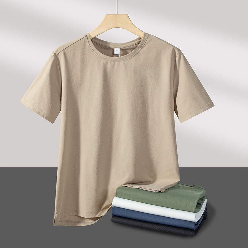 2025 Summer New Short-sleeved T-shirt Men's Loose Breathable Sweat-wicking Crewneck Quick-drying Quick-drying T-shirt Women's Top T-shirt