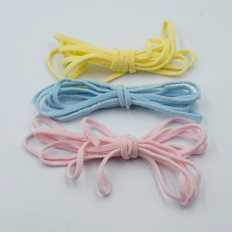 Bubble mask rope Spot 5mm flat surface color mask ears with bubble yarn hood