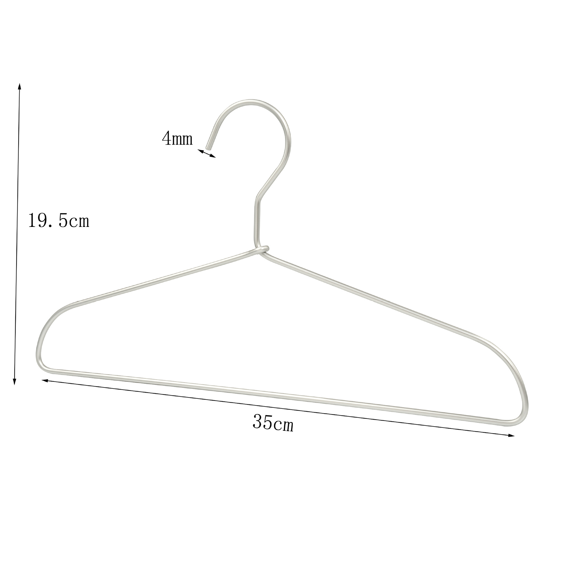 Percha de aluminio no impresa pantalones de secado de metal pantalones de rack clip percha de aleación de aluminio sin costura ropa gruesa antideslizante soporte ventas directas de fábrica