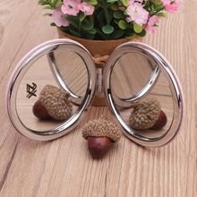 可爱化妆镜随身便携简约美容小镜子折叠创意迷你双面圆镜