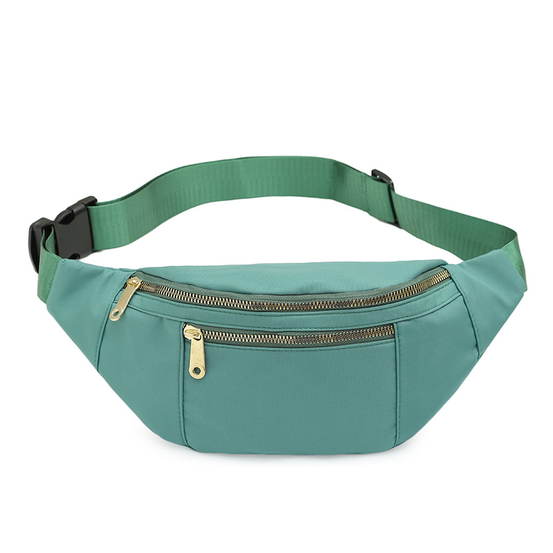 2023 nuevo simple macaron ocio al aire libre deportes cintura bolsa moda Oxford tela estilo Ins bolso de la cintura de las mujeres