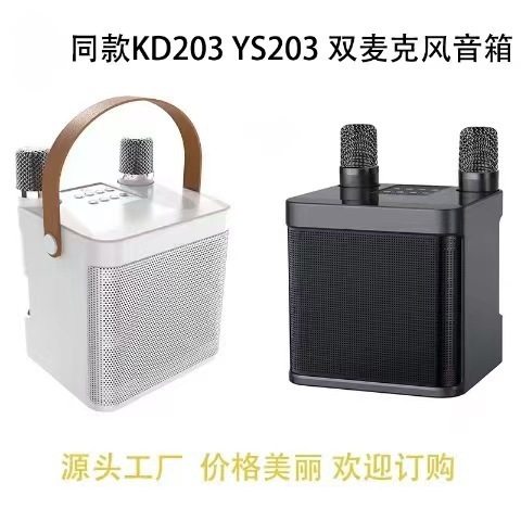 Ys 203k歌bluetoothオーディオクロスボーダー無線デュアルマイクKTV一体機家庭屋外203 bluetoothスピーカー|undefined