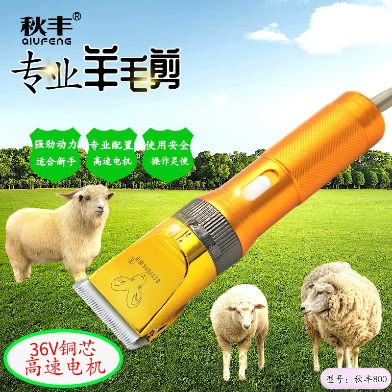 Qiufeng 800 электрические машинки для стрижки кашемира коз овечья бритва с длинными волосами Бритва для кроликов 36 В мощный триммер для домашних животных