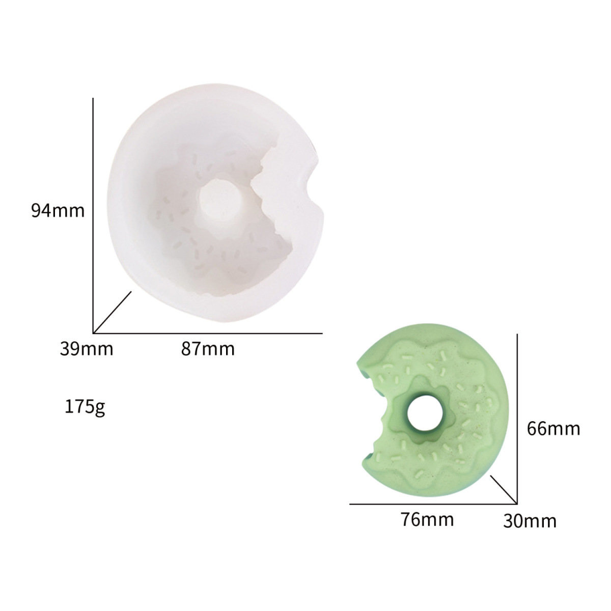 G2는 도넛을 한 입 먹습니다