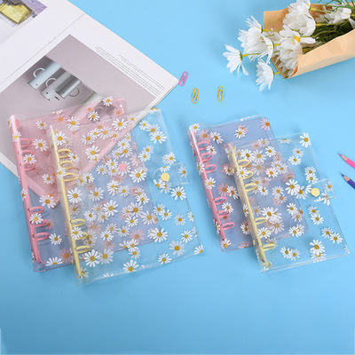 undefined6 Daisy transparent Loose-leaf A5A6A7 Hand books the republic of korea originality Stationery new pattern PVC Loose leaf shellundefined