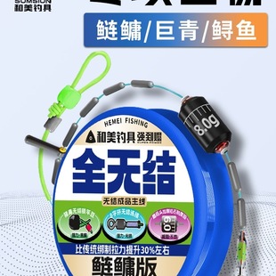 Hemei Knot-Free Line Set for Big Carp and Grass Carp Fishing Main Line Set Original Silk Thread