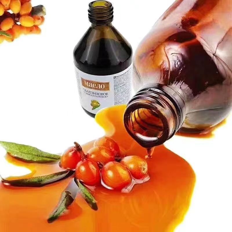 러시아 수입 바다 갈매 나무속 기름 원래 냉간 압착 바다 갈매 나무속 과일 기름 병 100ml 고순도 식용 바다 갈매 나무속 씨 기름