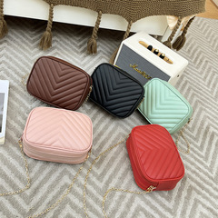 繡花鏈條包2023新款糖果色包包單肩斜挎手機包女包小方包