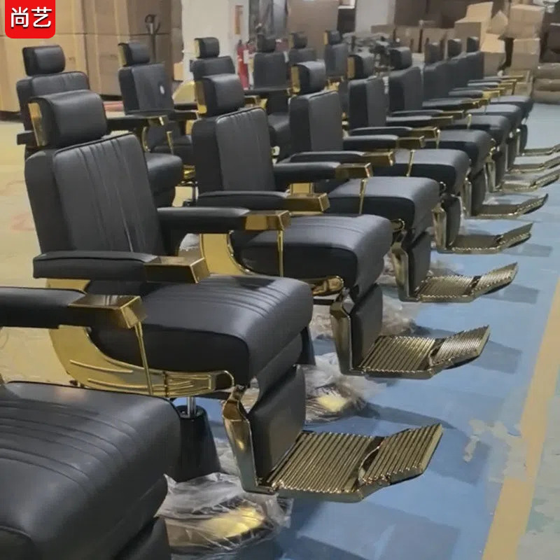 Transfronterizos para silla de barbero retro, silla de barbero para hombres, silla de cabeza de aceite, silla de barbero para afeitar image 34