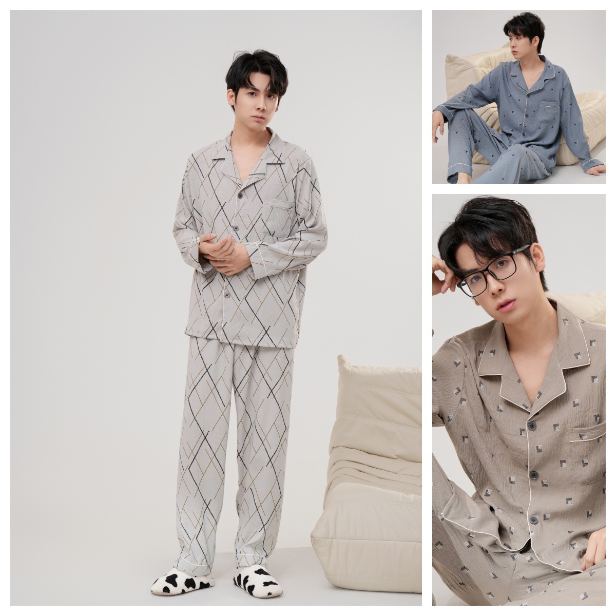 랜덤 패턴(긴소매,바지)